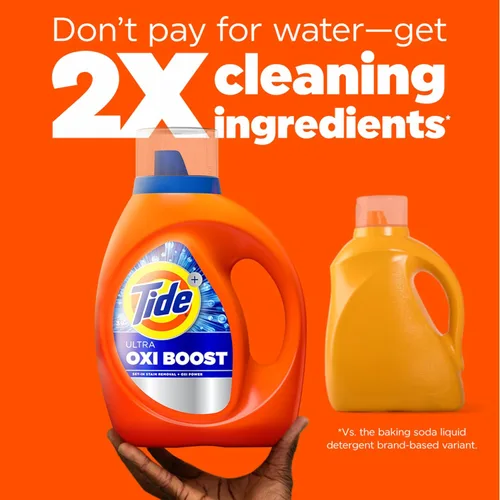 Miniatura 6 de Tide Ultra Oxi Boost - Detergente líquido para ropa con potencia extra de Oxi, 132 onzas líquidas, 94 cargas, removedor avanzado de manchas
