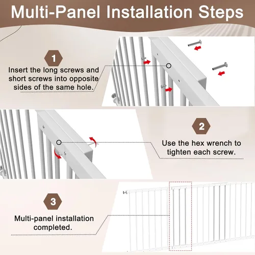 Miniatura 4 de Fairy Baby Protectores de ventana para niños y niños, ajustable de 36.3 a 61.4 pulgadas, protector de ventana de seguridad para niños que evita
