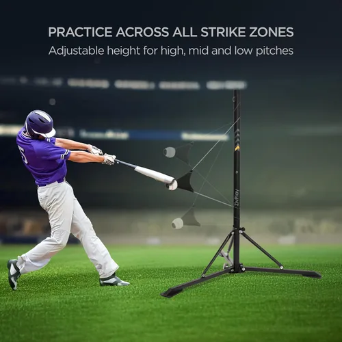 Miniatura 3 de ZivPlay Entrenador de Bateo de Béisbol Entrenador de Swing de Béisbol Equipo de Entrenamiento de Sóftbol y Béisbol para Práctica de Bateo Simula
