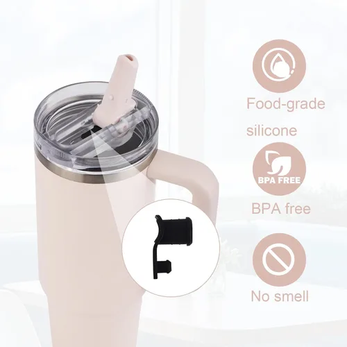 Miniatura 4 de 4 tapones de repuesto para fugas compatibles con vaso Stanley Quencher ProTour de 30 onzas, parte de tapón de silicona para tapa de botella de agua