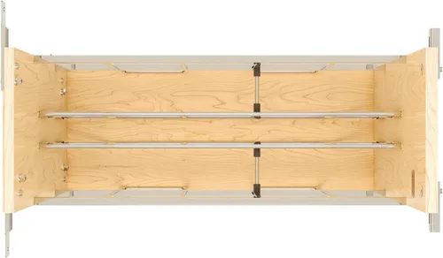 Miniatura 4 de Rev-A-Shelf Estante organizador de utensilios para hornear de madera extraíble de 5 pulgadas para gabinetes de cocina base con cierre suave