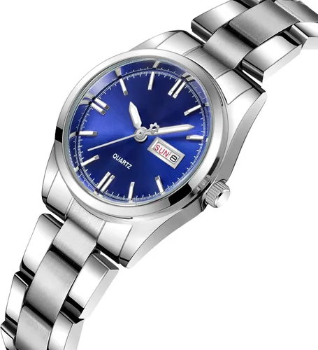 Miniatura 2 de carlien Relojes de lujo para mujer, calendario impermeable luminoso, reloj de pulsera de cuarzo para mujer