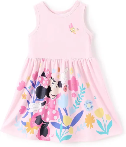 Miniatura 16 de Disney Minnie Mouse Princess Frozen Elsa Stitch - Vestido para niñas sin mangas y manga corta, ropa casual de verano para bebés y niños pequeños