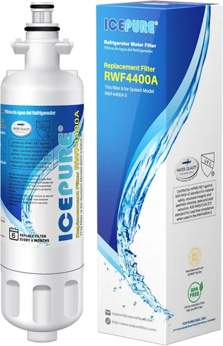 ICEPURE 4874960100 Filtro de agua de repuesto para refrigerador Blomberg Beko 4874960100, certificación NSF/ANSI 42, reduce el sabor y el olor del