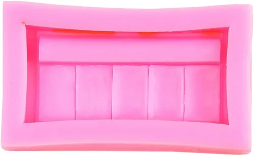 O'Creme Molde de silicona para fondant, cosméticos: paleta de sombras de ojos; Uso para pudín de chocolate, dulces, gelatina, modelado de jabón