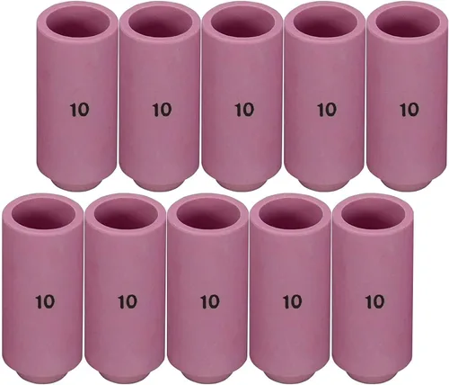 Miniatura 7 de RIVERWELD Boquillas de alúmina TIG Copa de cerámica 10N49 5 # 5/16 "Orificio Fit DB PTA SR WP 17 18 26 TIG Antorcha de soldadura 10pk