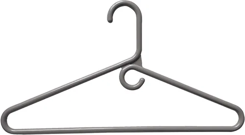 Miniatura 2 de Perchas para ropa de plástico, paquete de 10 perchas de plástico resistentes que ahorran espacio, perchas de terciopelo, perchas para pantalones