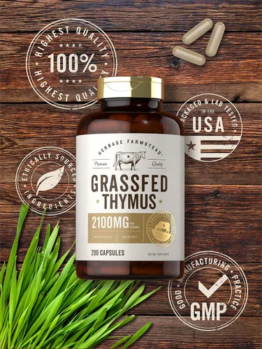 Miniatura 5 de Carlyle Herbage Farmstead - Tomo de carne de res alimentada con pasto 2100 mg 200 cápsulas Suplemento bovino criado en pastos, sin OMG, sin