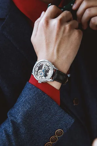 Miniatura 4 de Relojes de cuero de esqueleto para hombre, vestido de lujo automático, mecánico, automático, impermeable, luminoso, relojes de pulsera