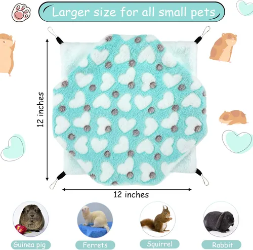 Miniatura 2 de Boao 2 piezas Hamaca para conejillo de indias y rata, Hamaca colgante para conejillo de indias, hámster, hurón, Accesorios para animales pequeños