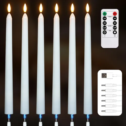 Miniatura 7 de FPOO Velas de Adviento sin llama con portavelas de madera, velas de Adviento que funcionan con baterías, 3 candeleros LED morados y 1 rosa