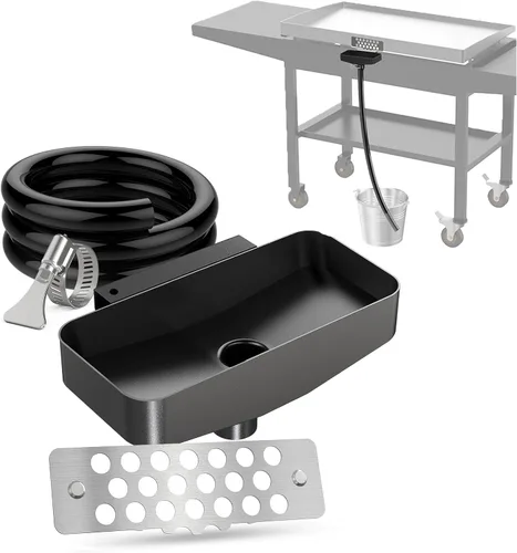Miniatura 8 de Recolledor de grasa Blackstone mejorado, trampa de grasa integrada con diseño magnético duradero, innovadores accesorios para parrilla Blackstone