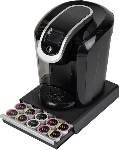 Miniatura 5 de Mind Reader Cajón de cápsulas de café de una sola porción, capacidad de 30 cápsulas, organizador de encimera, 10.5 pulgadas de largo x 12.75 Negro