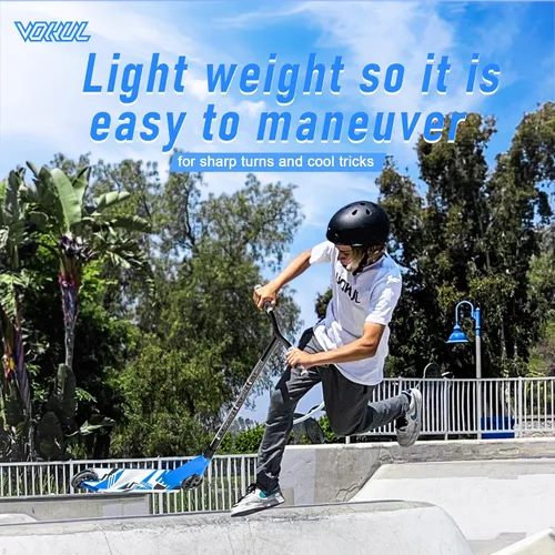Miniatura 6 de VOKUL K1 Pro Stunt Trick Scooter para niños de 8 años en adelante, patinete de estilo libre para parque de patinaje en la calle para niños y niñas