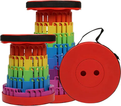 Miniatura 10 de Taburete plegable 2025, taburete plegable mejorado para adultos, ligero, resistente, ajustable, portátil, asiento plegable, taburetes resistentes