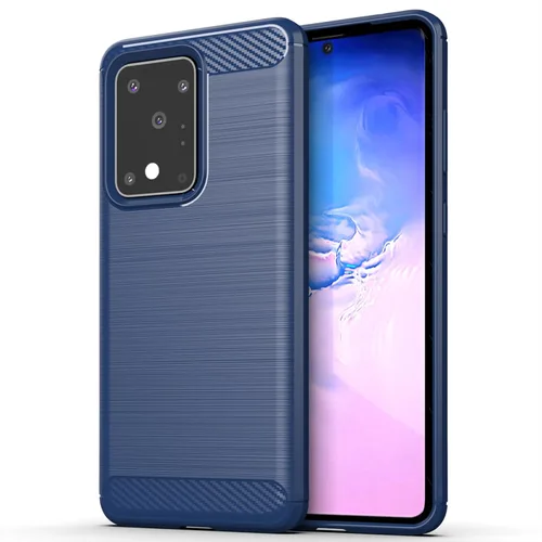 Miniatura 32 de Funda EUAGVQY para Samsung A70 Galaxy A70, Funda de Fibra de Carbono de TPU Blanda Antideslizante Duradera y Ligera, Funda Protectora para Samsung