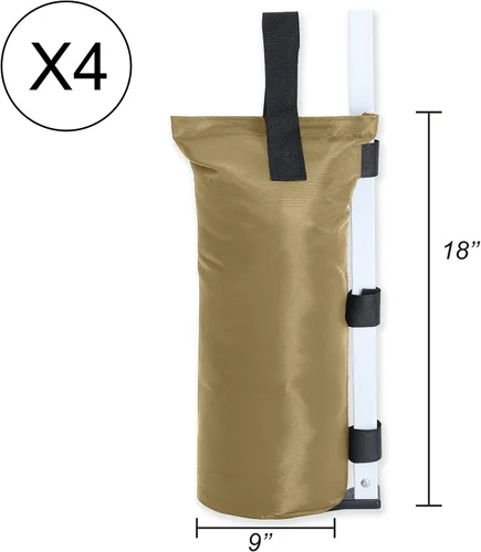 Miniatura 2 de ABCCANOPY - Juego de anclaje de 4 bolsas de arena de 112 libras para toldos desplegables para exteriores