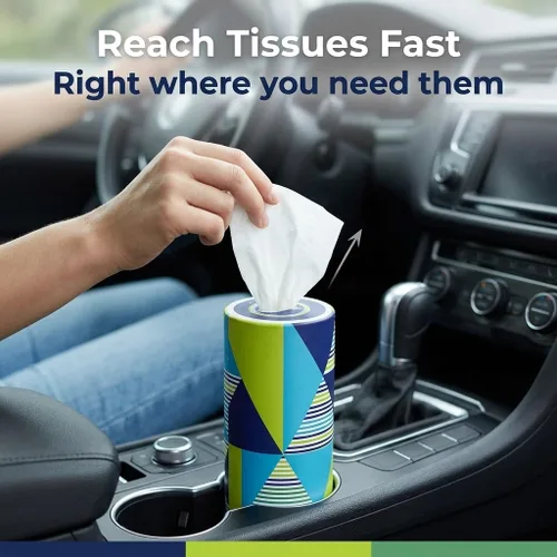 Miniatura 8 de Reeflex Pañuelos para automóvil, 50 hojas por recipiente, suaves, suaves y duraderos en una forma elegante y conveniente para adaptarse a cualquier