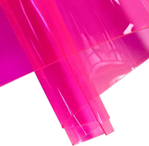 Miniatura 7 de ONEART Vinilo de cuero de calibre 30, color sólido transparente, impermeable, piel sintética para mujeres, bolsos de mano, 12 x 48 pulgadas