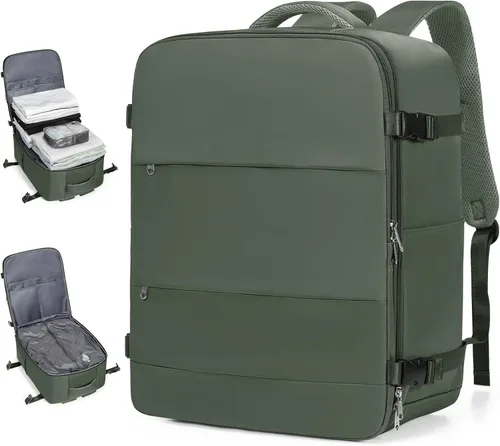 Miniatura 24 de coofay Mochila de viaje, para laptop, unisex, aprobada para aviones, bolsa de mano, equipaje, para artículos personales, para debajo del asiento