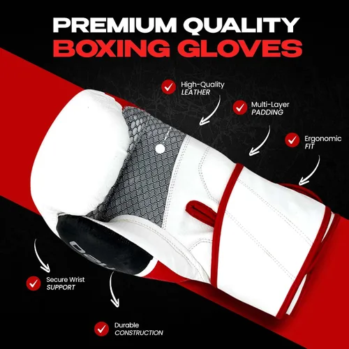 Miniatura 5 de Guantes de boxeo MMA, guantes de kickboxing - Guantes de boxeo para mujeres y hombres, guantes de entrenamiento de boxeo, guantes de entrenamiento