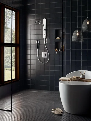 Miniatura 4 de Moen N214R0CH - Regadera de ducha de hidromasaje, cromado/blanco