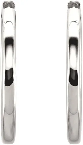 Miniatura 2 de 2,6mm Hinged Endless Ronda arete De Aro En Plata De Ley, 29mm