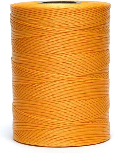 Miniatura 9 de Hilo encerado, 779,6 m 150D 0,8 mm hilo plano de poliéster encerado para costura a mano, manualidades, reparación de calzado, encuadernación de Negro