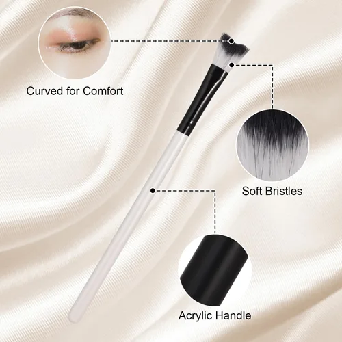 Miniatura 6 de TOYMIS 5 cepillos de champú para pestañas, cepillo de limpieza de extensiones de pestañas, eliminación de maquillaje suave, cepillo de limpieza