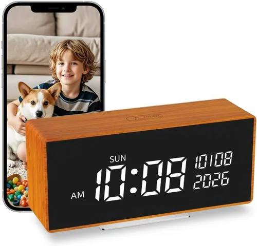 Cámara de reloj, 1080P Full HD, cámara de seguridad, con visión nocturna, conexión Bluetooth, alarma de detección de movimiento AI, almacenamiento
