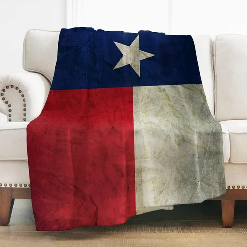 Miniatura 17 de Levens Manta de franela con silueta de soldado de la bandera estadounidense Grunge de 50 x 60 pulgadas, ultra suave, ligera, acogedora manta