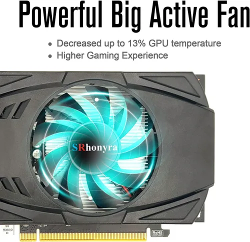 Miniatura 4 de RX 550 - Tarjeta gráfica para juegos de 4 GB GDDR5 de 128 bits PCIe 3.0 x8 con alimentación DisplayPort, salidas HDMI y DVI RX 550 4GB