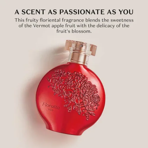 Miniatura 3 de O BOTICARIO Floratta Red Eau de Toilette, perfume de fragancia floral fresca de larga duración para mujeres, 2.5 onzas