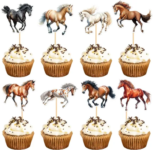 Miniatura 19 de Ercadio Paquete de 32 adornos para cupcakes de conejo, selecciones de cupcakes de animales salvajes, decoraciones de cumpleaños para baby shower