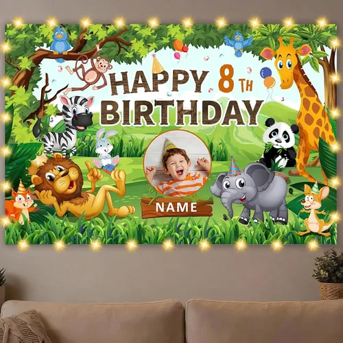 Miniatura 11 de Dicodes Decoraciones de cumpleaños de unicornio personalizadas para niñas, pancarta de cumpleaños de unicornio, decoración de cumpleaños de princesa