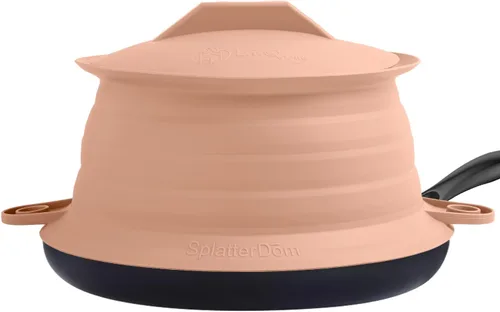 Miniatura 45 de L.I.Q - Protector de salpicaduras de silicona, se adapta a macetas de 8 y 10 pulgadas (20 y 9.8 in), apto para microondas y duradero, incluye tapa