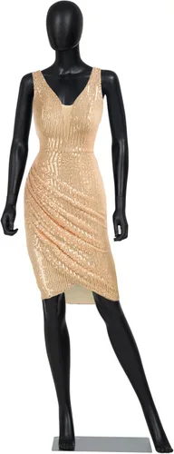Kinsuite Maniquí de Cuerpo Completo Femenino con Soporte Ajustable Extraíble - Forma de Maniquí Femenino para Disfraces, Exhibición Realista con