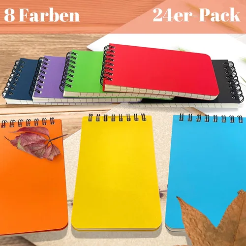 Miniatura 6 de OSIMIG Pocket Notebooks Set of 24 - Small 3x5 Spiral Notepads with Lined Pages