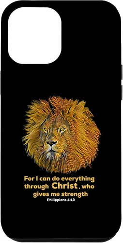 Miniatura 10 de Funda para iPhone 11 Pro Max Filipenses 4:13 con versículo de la Biblia cristiana, regalo de león cristiano