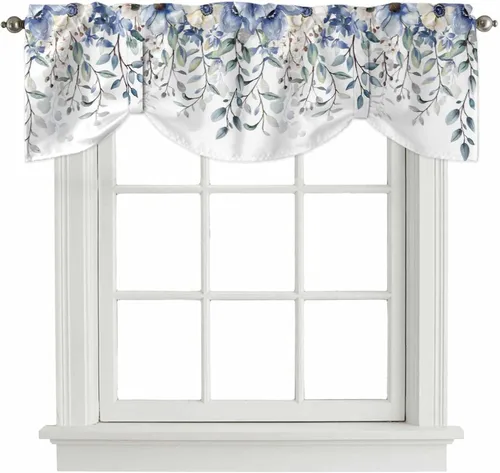 Miniatura 19 de Cortinas de verano con cenefa de amarre para ventanas, cortinas costeras de cocina costeras para ventanas, cortinas náuticas junto al mar, beige