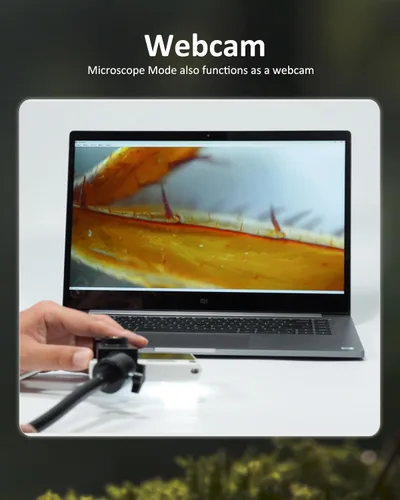 Miniatura 7 de MicroCam X1 - Cámara digital 4K con microscopio 400X, imágenes 4K verdaderas, enfoque automático, pantalla táctil LCD de 3.5 pulgadas, cámaras