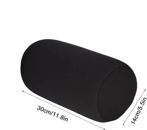 Miniatura 6 de Cómoda tela y microperlas de espuma, almohada de cuello de forma cómoda, almohada de espuma viscoelástica para el cuello, funda lavable para cama