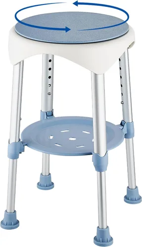 Miniatura 9 de Silla Taburete de Ducha para Interior de Ducha, Taburete de Plástico Pequeño de Esquina Mejorado para Adultos Mayores, Asiento Taburete de Ducha