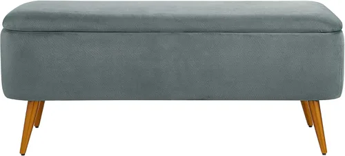 Miniatura 5 de Ball & Cast Banco de almacenamiento tapizado de terciopelo de 44 pulgadas de ancho x 16 pulgadas de profundidad x 18 pulgadas de alto, patas