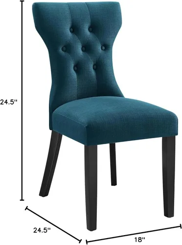 Miniatura 3 de Silueta Silla auxiliar de comedor en Azure