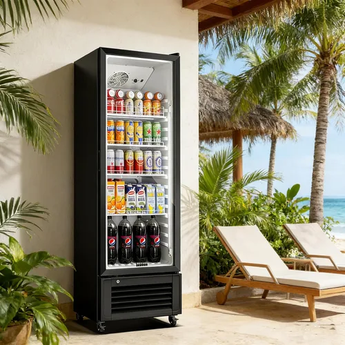 Miniatura 7 de BODEGA COOLER Refrigerador comercial de bebidas, refrigerador con pantalla de 290 L con luz LED suave, 264 latas y 120 botellas, refrigerador