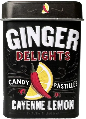 Miniatura 5 de Ginger Delights Mango Candy Raíz de jengibre molido auténtico, sabores naturales, certificado Kosher, vegano, sin gluten, sin aspartamo ni