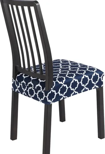 Miniatura 46 de SearchI Juego de 6 Fundas de Asiento para Sillas de Comedor Elásticas, Fundas de Asiento Suave Extraíbles y Lavables para Sillas de Comedor, Flor