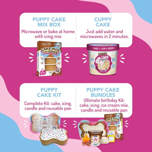Miniatura 6 de Cuppy Cake - Pastel de cumpleaños para perro en microondas en una taza, listo en 2 minutos, solo tienes que añadir agua y microondas, todo natural