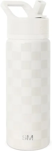 Miniatura 100 de Simple Modern botella de agua reutilizable con tapa con pajilla, de acero inoxidable con aislamiento al vacío, para gimnasio, viajes y deportes